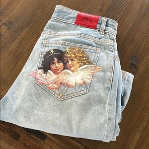 Mint Fiorucci Angels Jeans size 28- straight leg